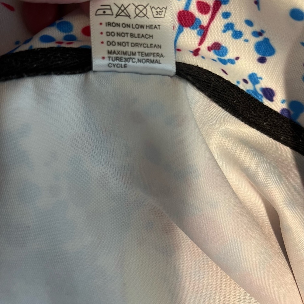 Colorful Paint Splatter Hoodie Size XL Front Zipper - Picture 6 of 7